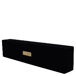 Black Velvet Logo Plaque Storage Bracelet Jewelry Box