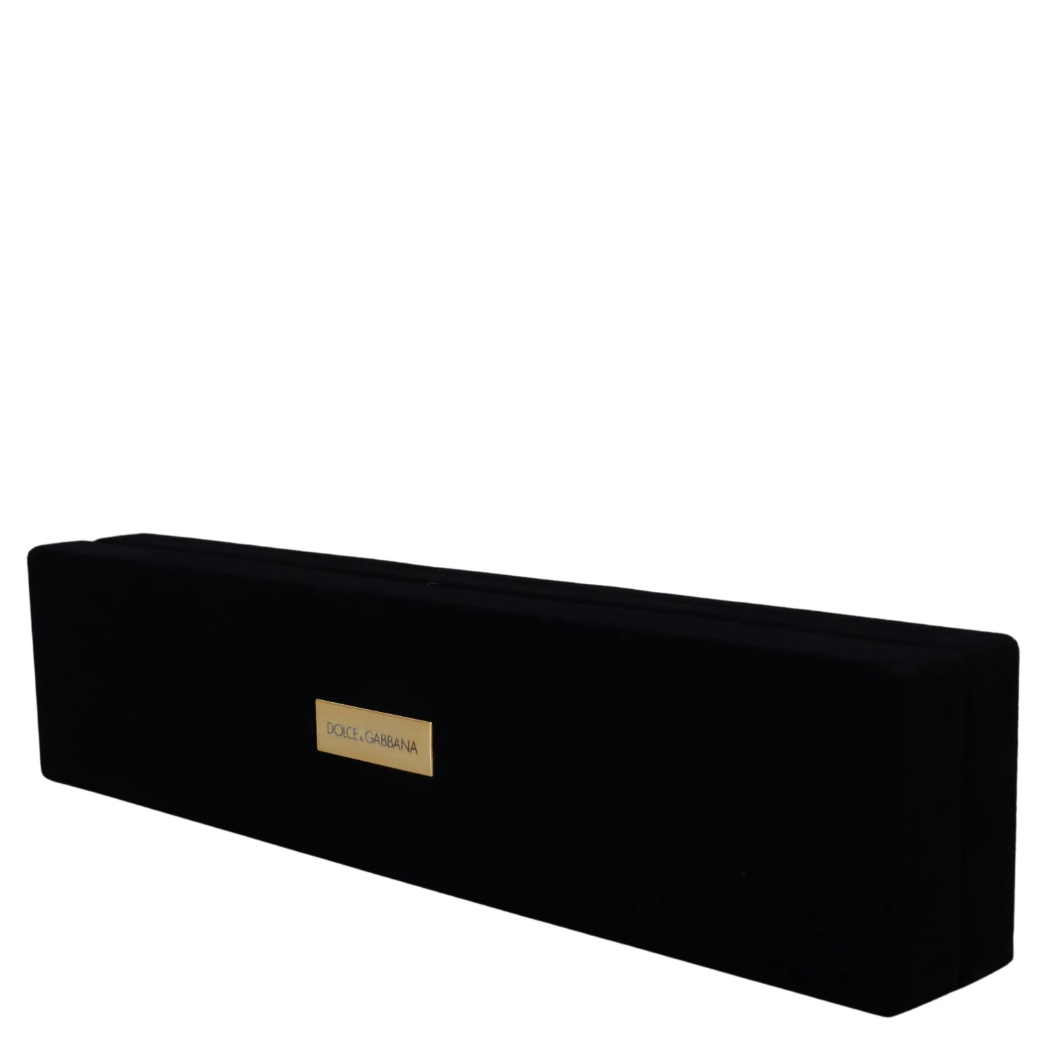 Black Velvet Logo Plaque Storage Bracelet Jewelry Box