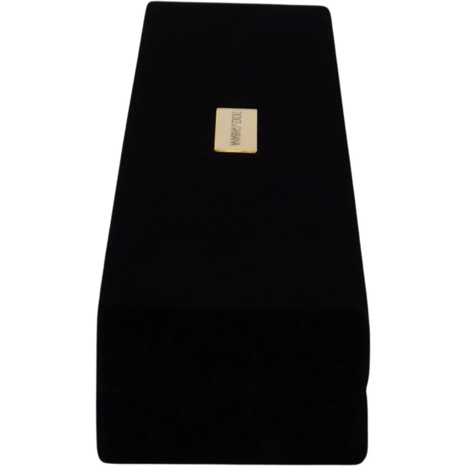 Black Velvet Logo Plaque Storage Bracelet Jewelry Box