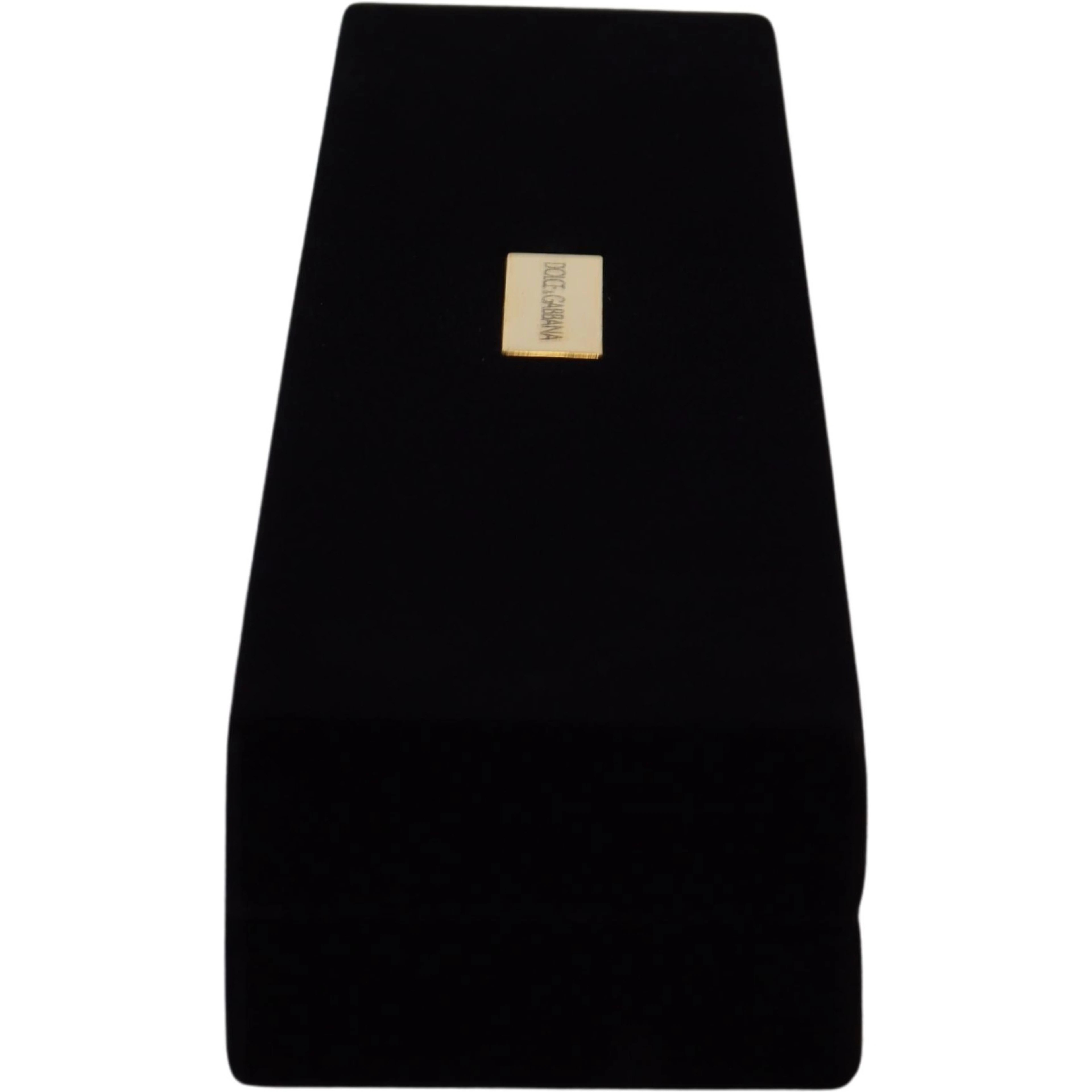 Black Velvet Logo Plaque Storage Bracelet Jewelry Box