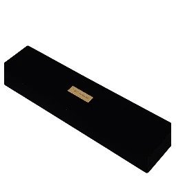 Black Velvet Logo Plaque Storage Bracelet Jewelry Box