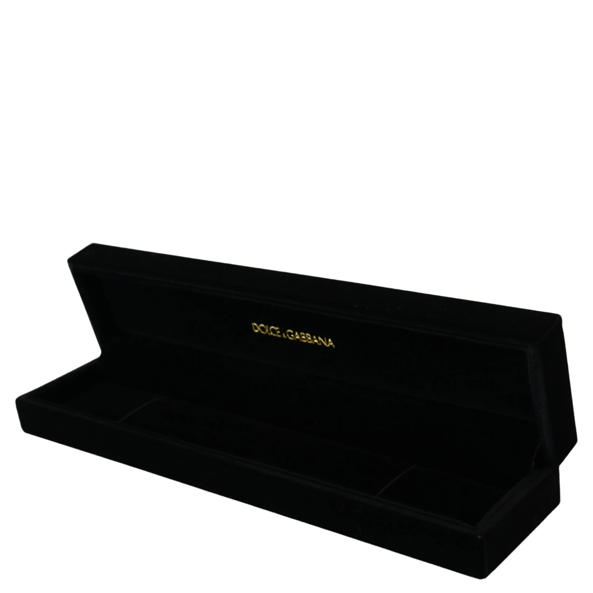Black Velvet Logo Plaque Storage Bracelet Jewelry Box