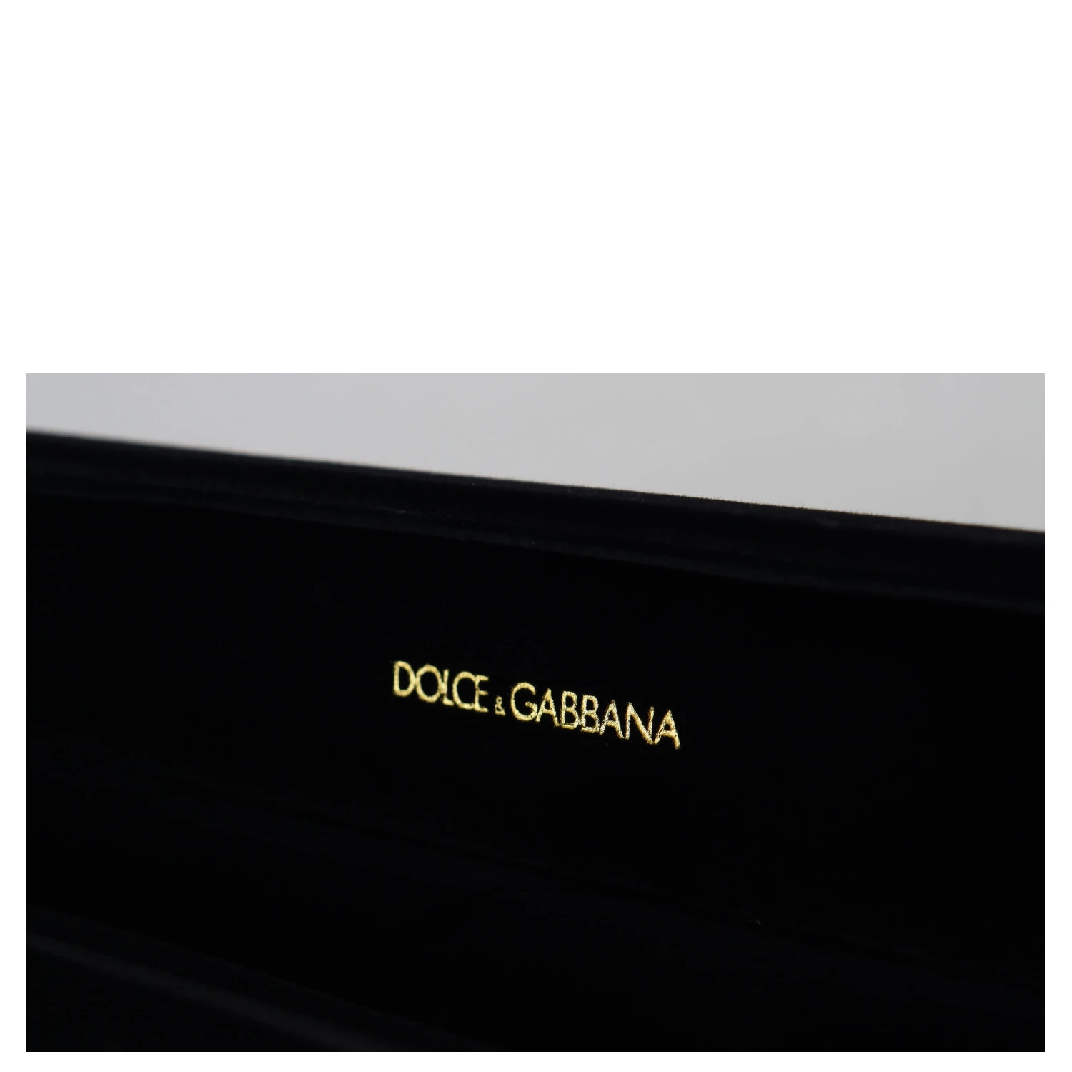 Black Velvet Logo Plaque Storage Bracelet Jewelry Box