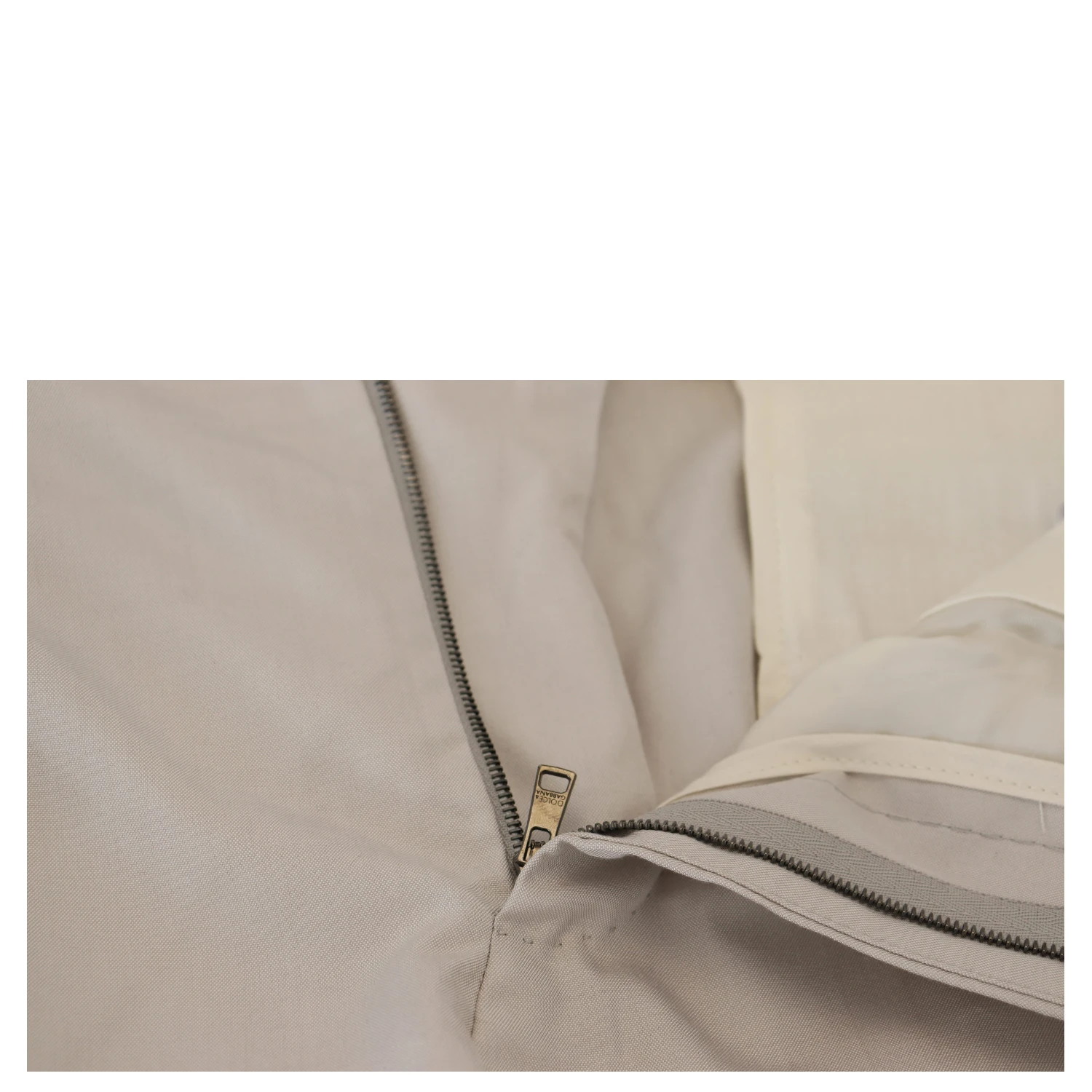 Off White Silk Mid Waist Chino Pants