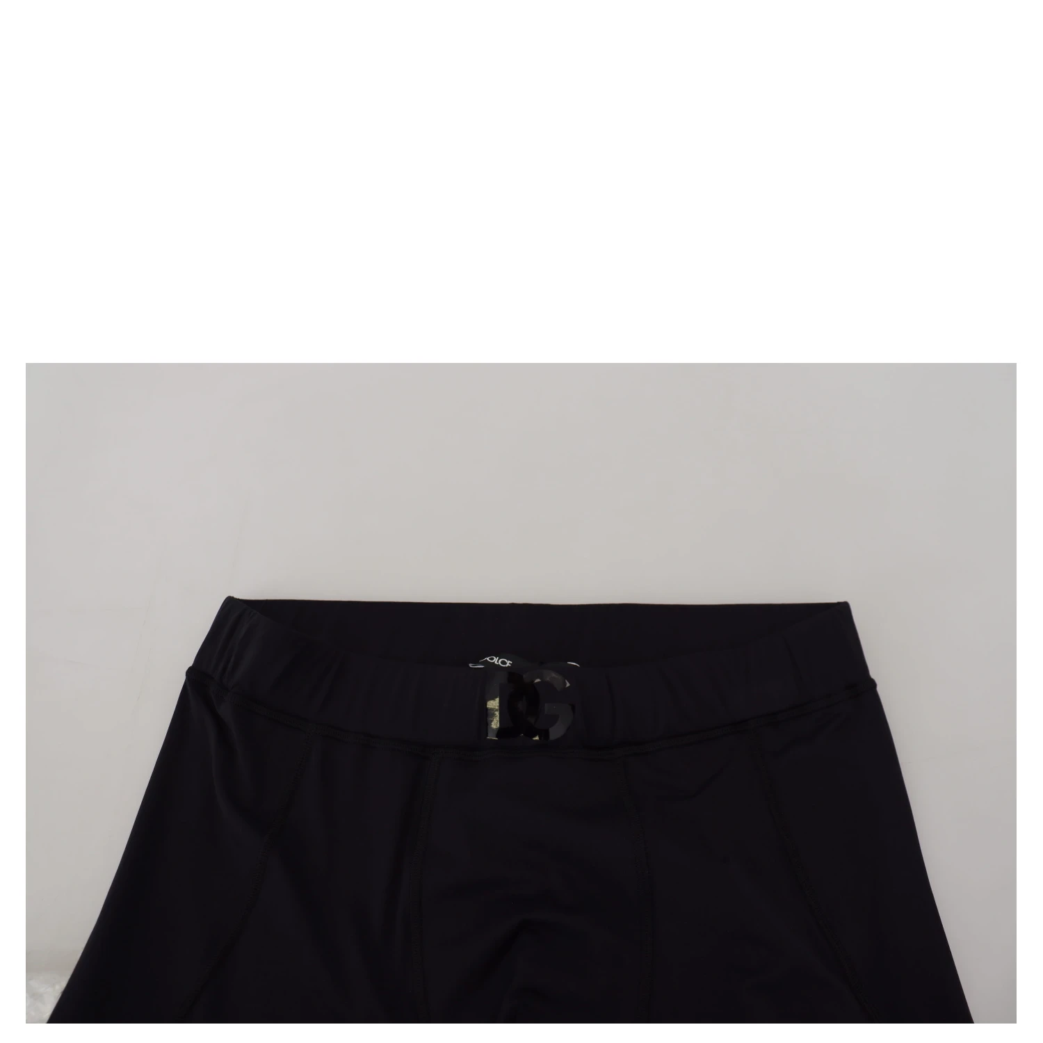 Black Nylon Slim Fit Stretch Pants