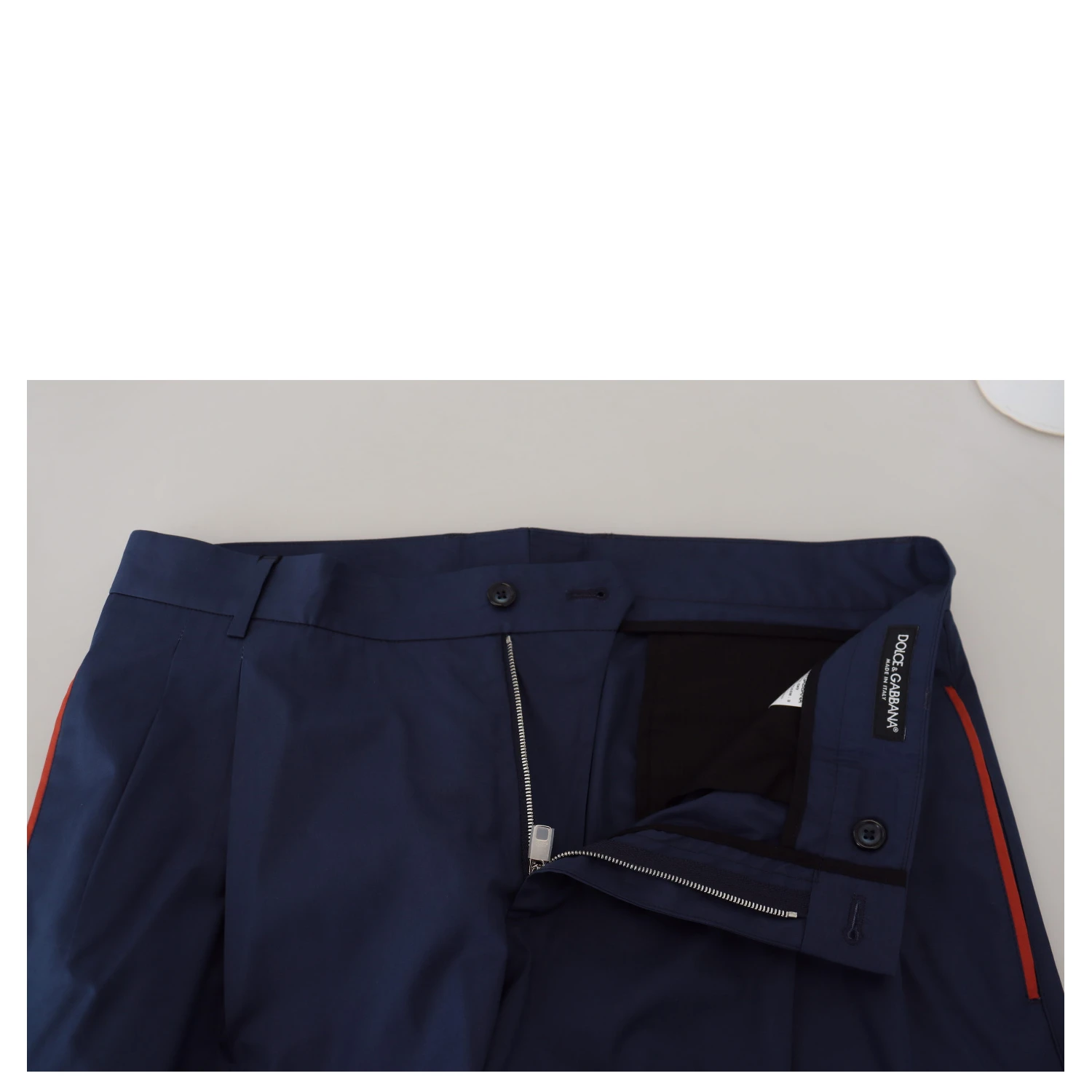 Blue Cotton Chino Formal Pants