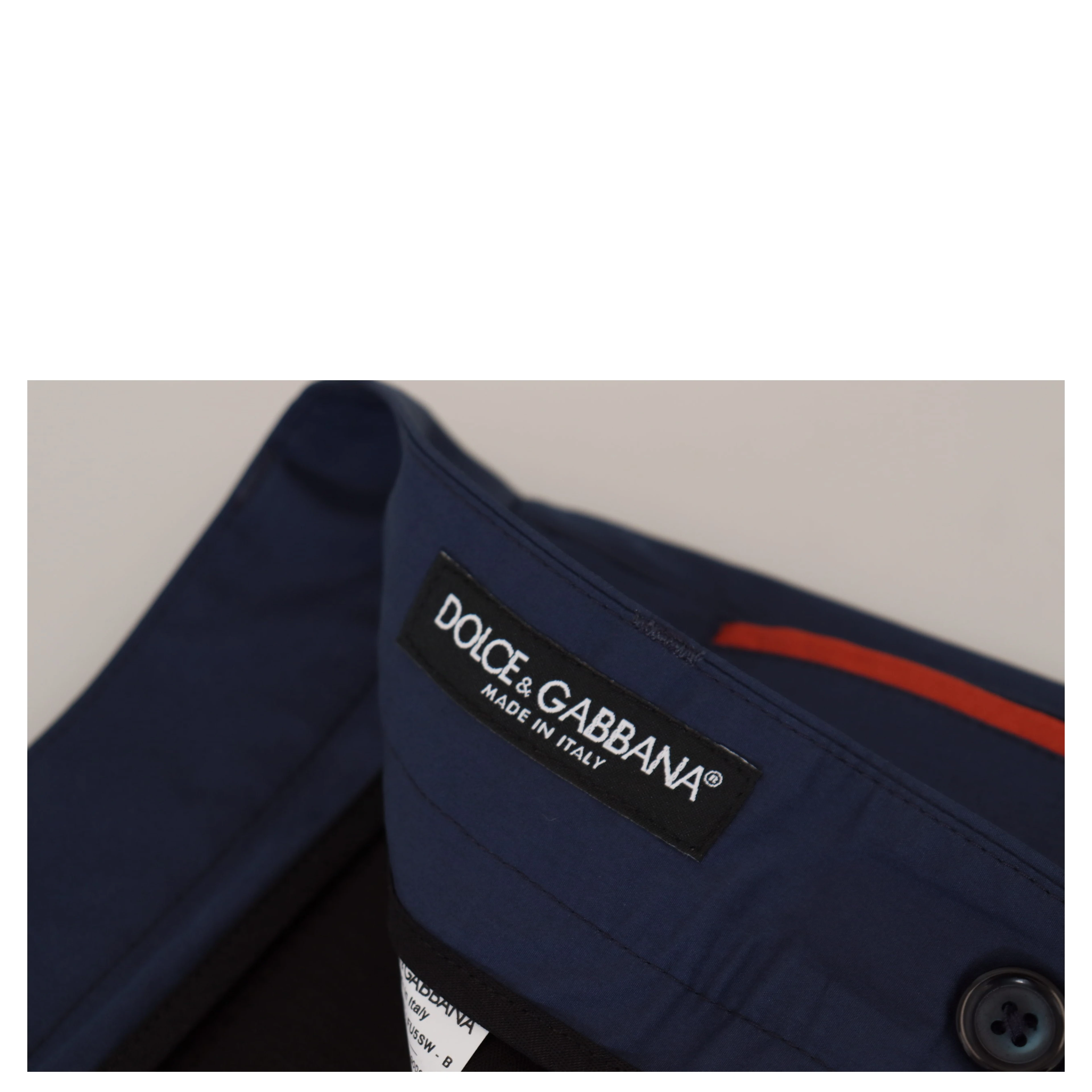 Blue Cotton Chino Formal Pants