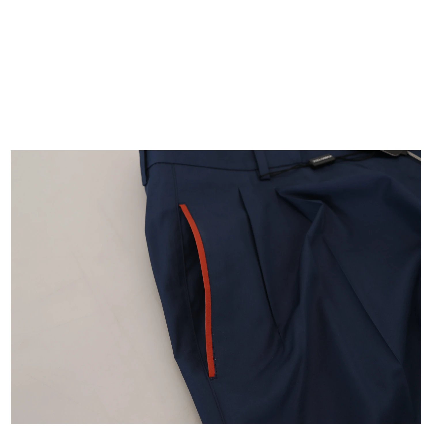Blue Cotton Chino Formal Pants