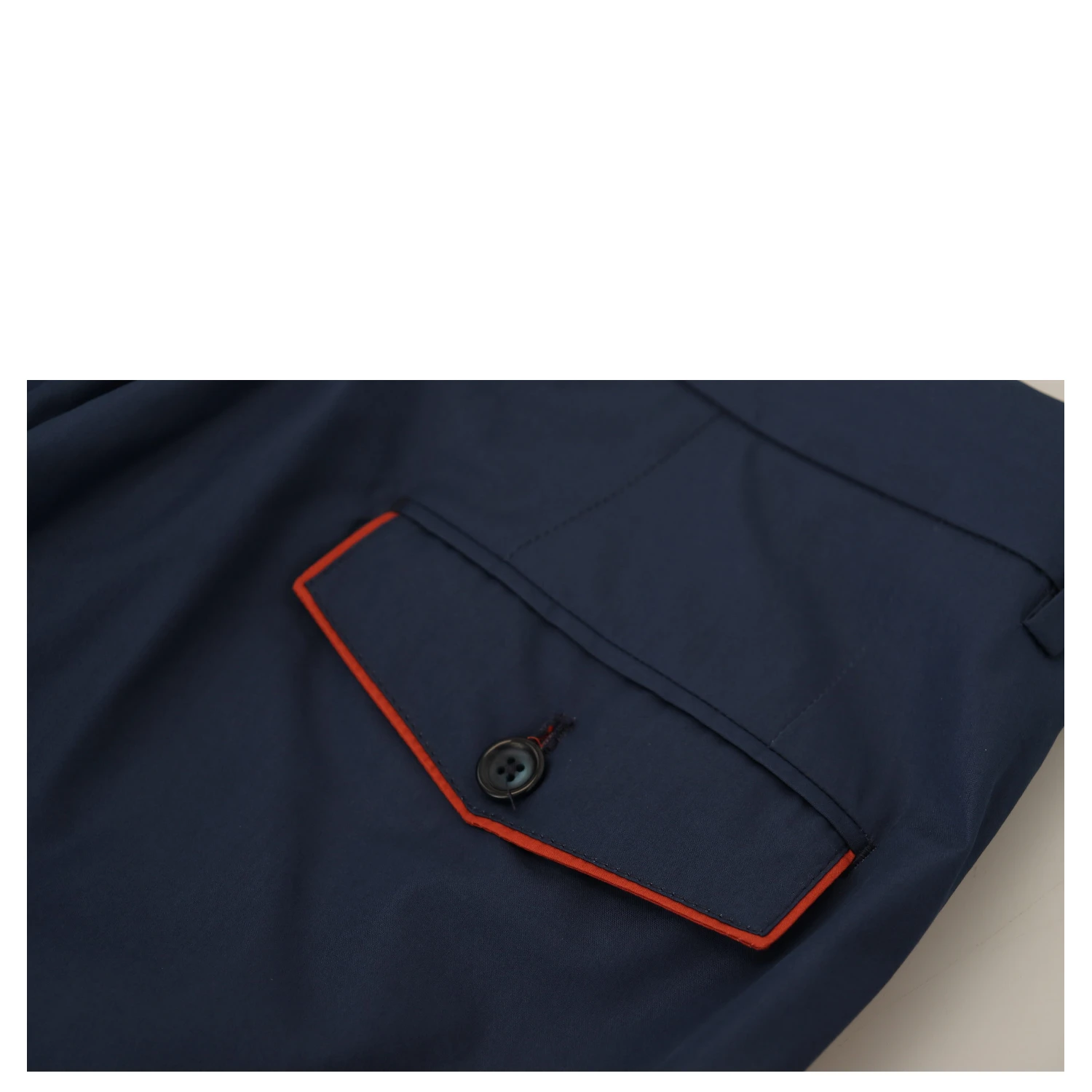 Blue Cotton Chino Formal Pants