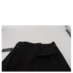 Black Cotton Chino Formal Pants
