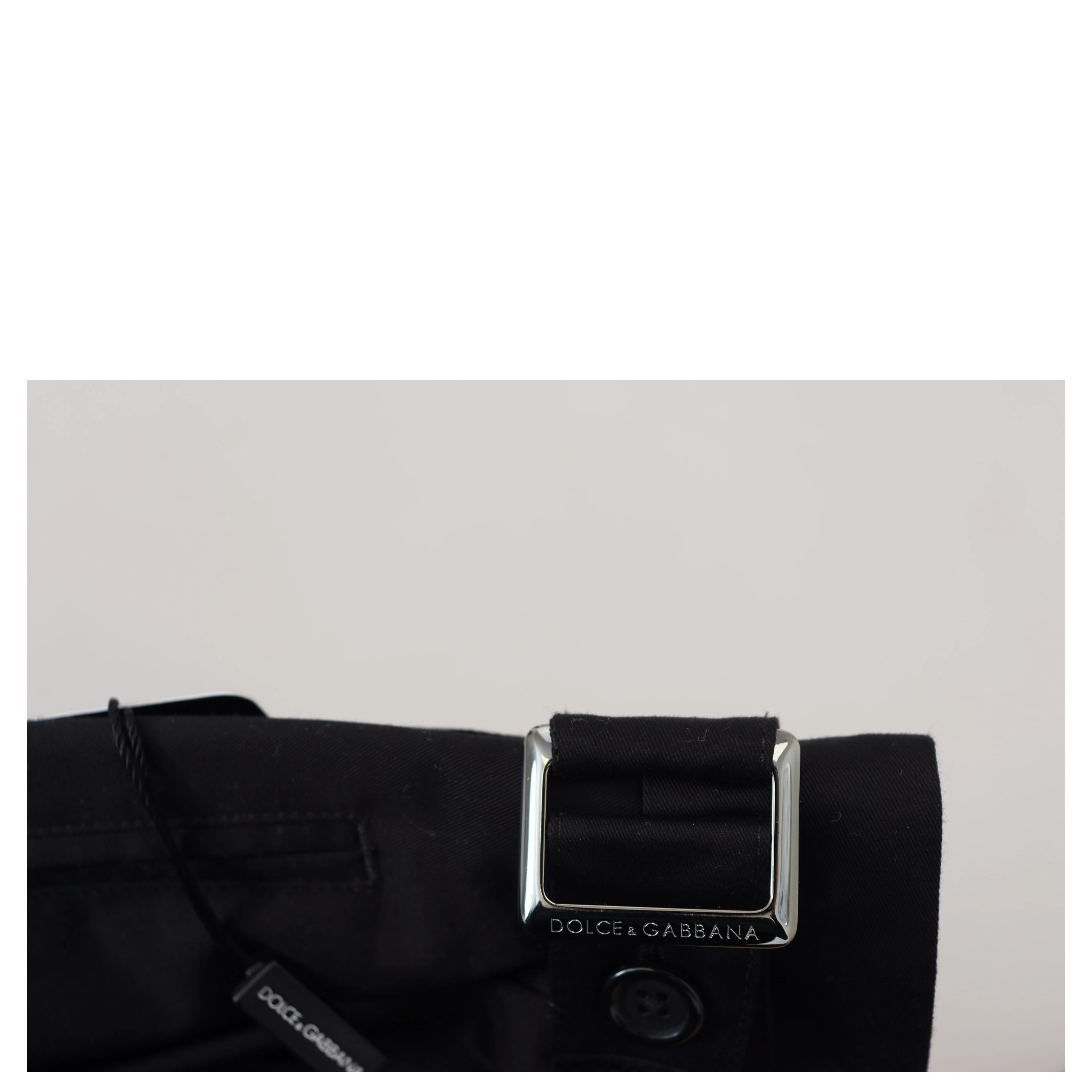 Black Cotton Chino Formal Pants