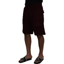 Maroon Bermuda Cargo Men Shorts