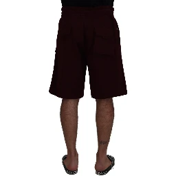 Maroon Bermuda Cargo Men Shorts
