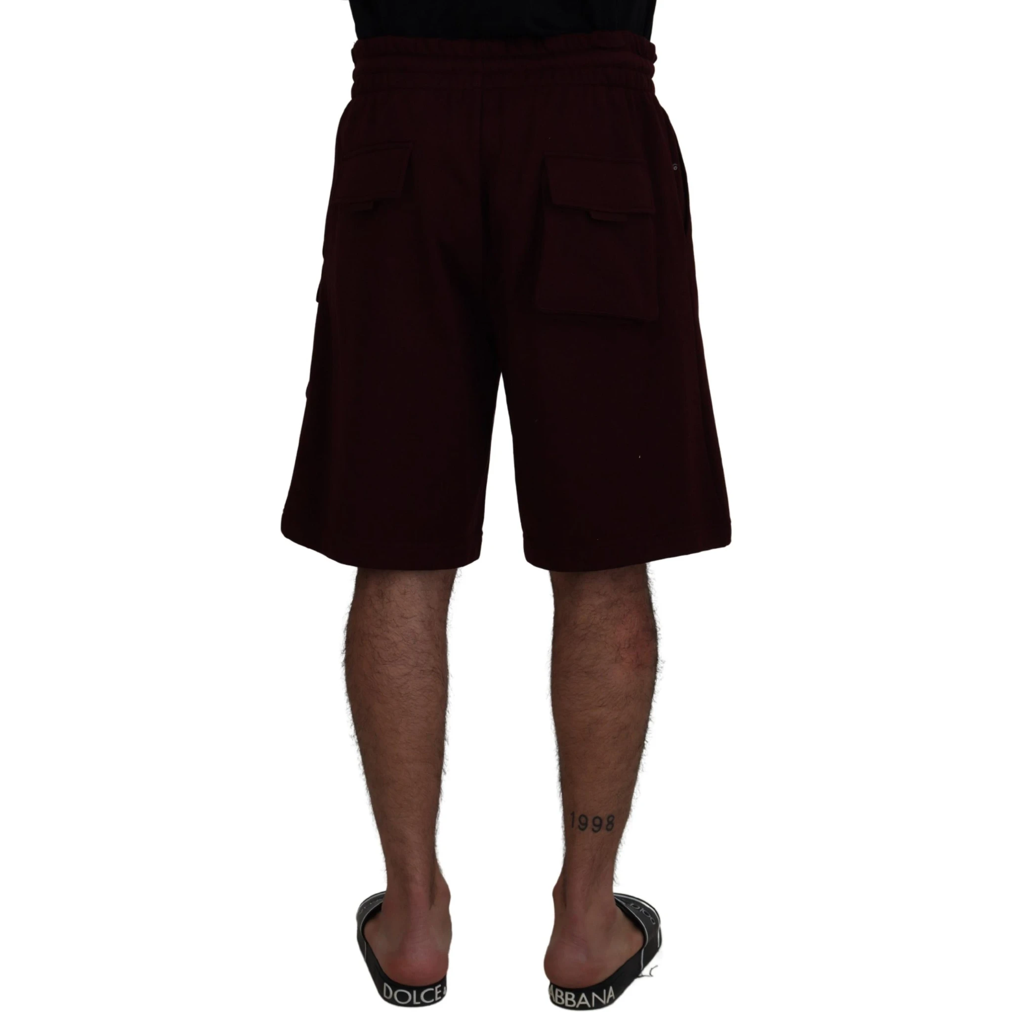 Maroon Bermuda Cargo Men Shorts