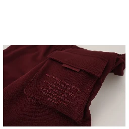 Maroon Bermuda Cargo Men Shorts