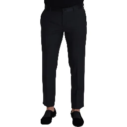 Black Wool Men Formal Pants
