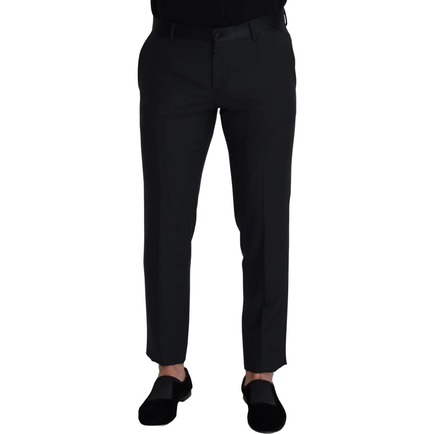 Black Wool Men Formal Pants