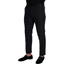 Black Wool Men Formal Pants
