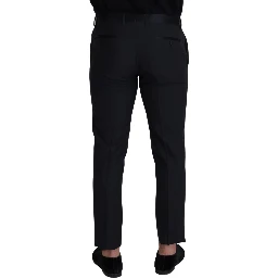 Black Wool Men Formal Pants