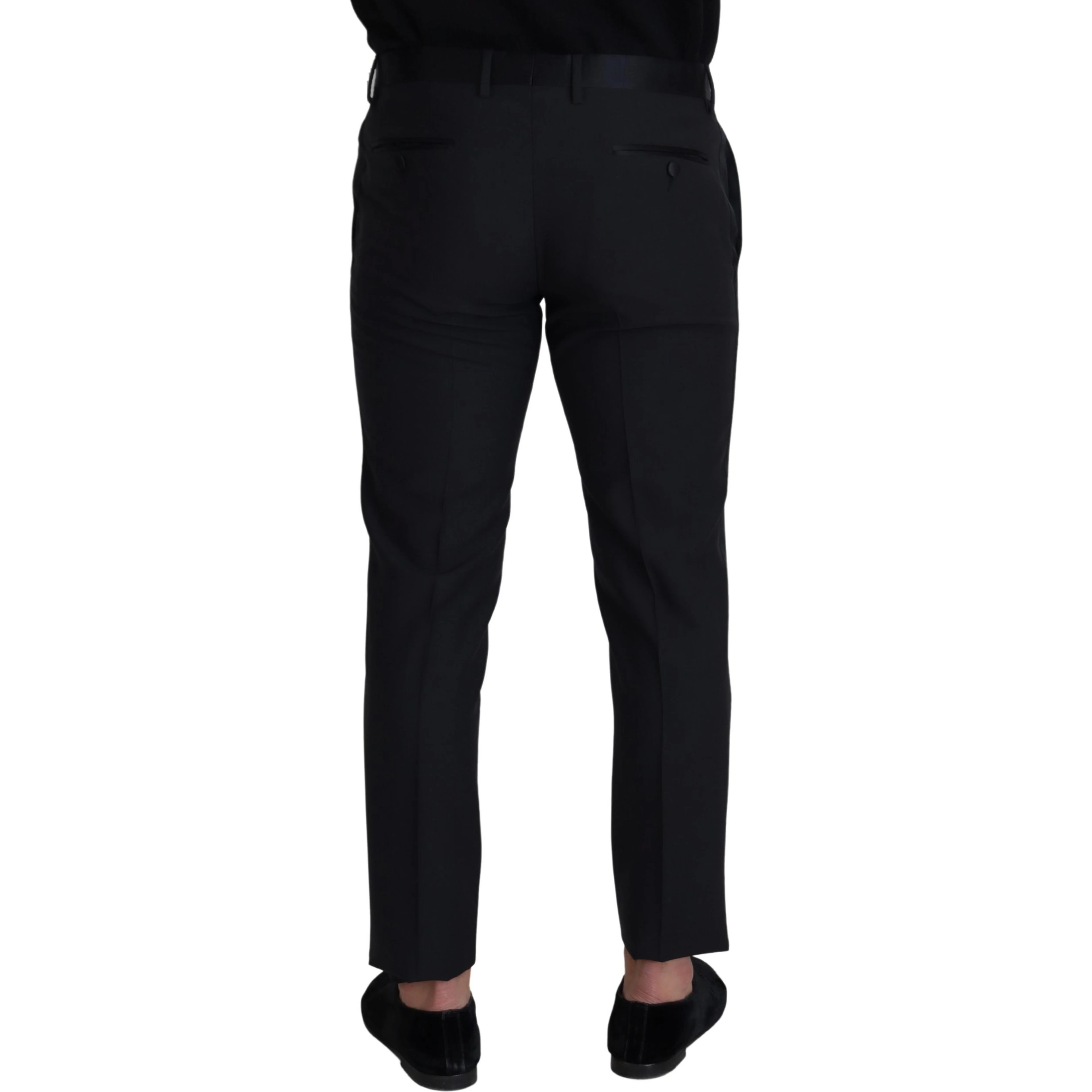 Black Wool Men Formal Pants