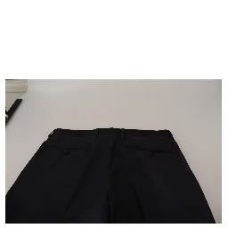 Black Wool Men Formal Pants