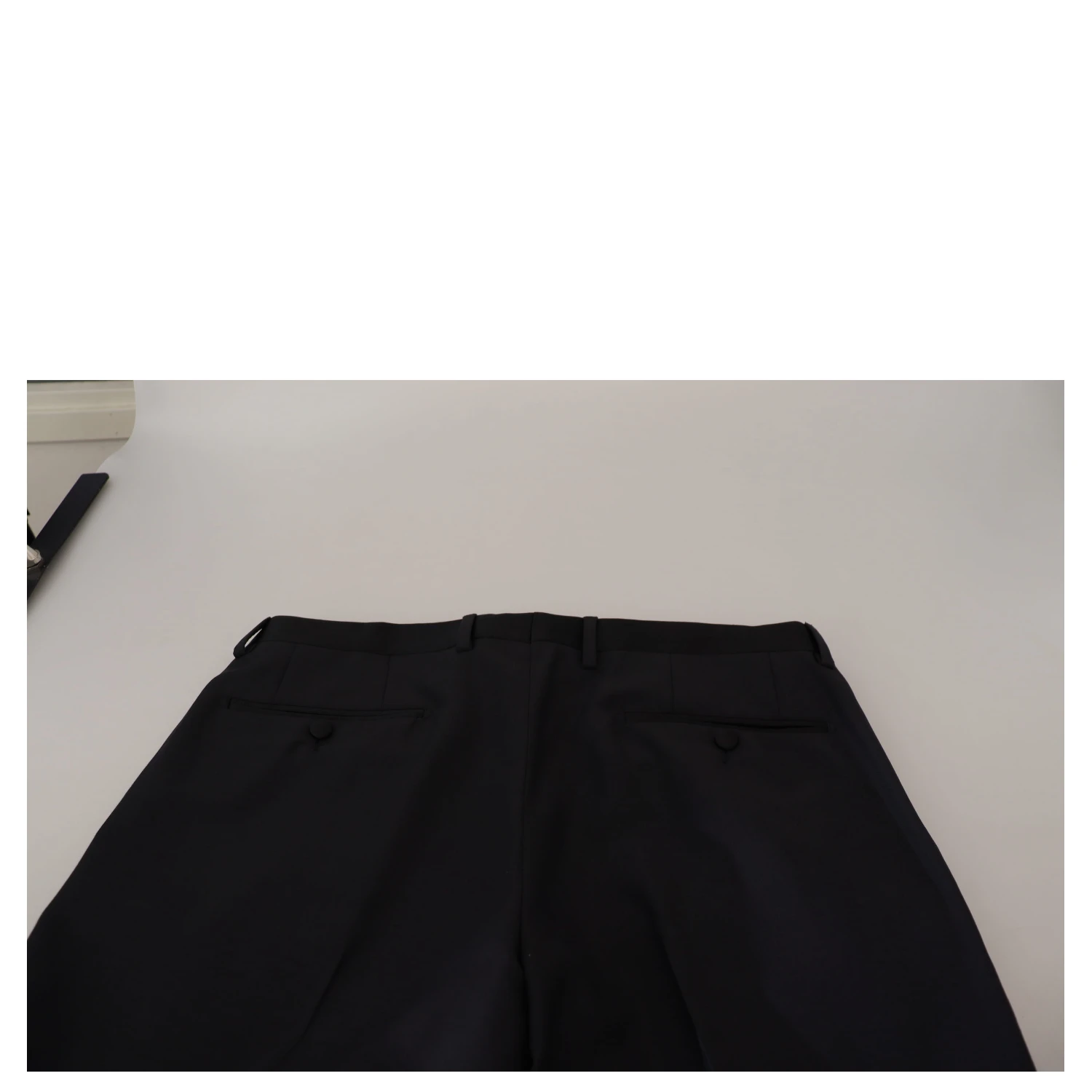 Black Wool Men Formal Pants