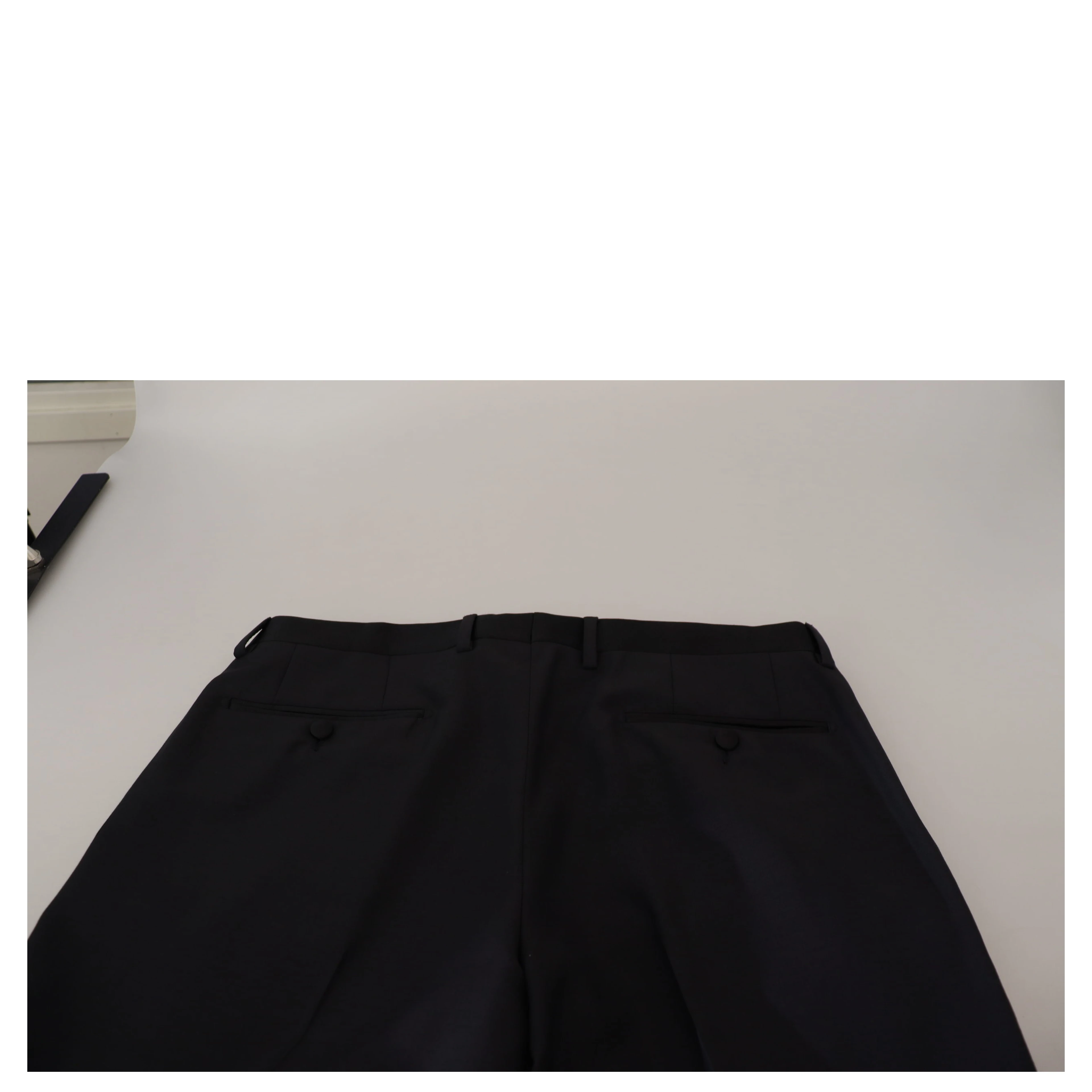 Black Wool Men Formal Pants