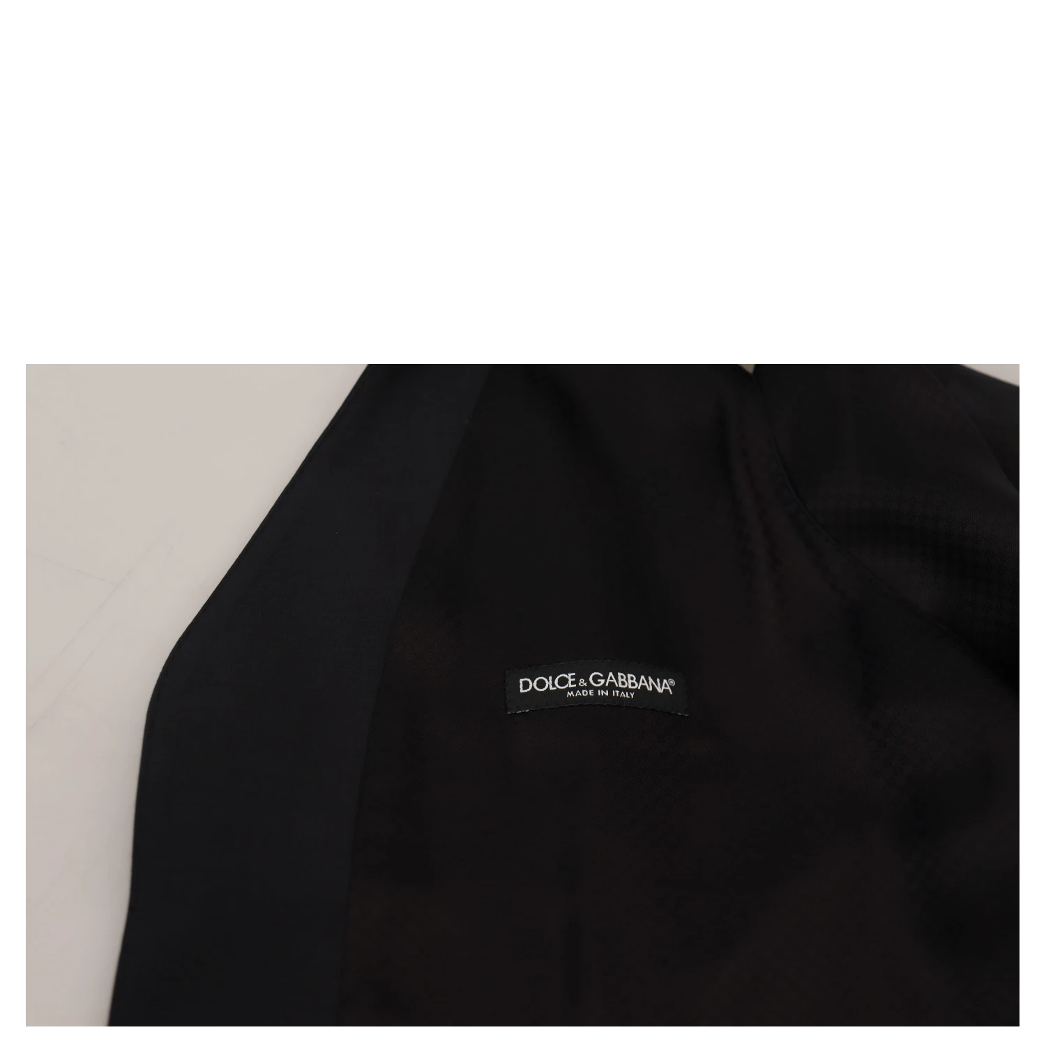 Black Wool Stretch Waistcoat Formal Vest
