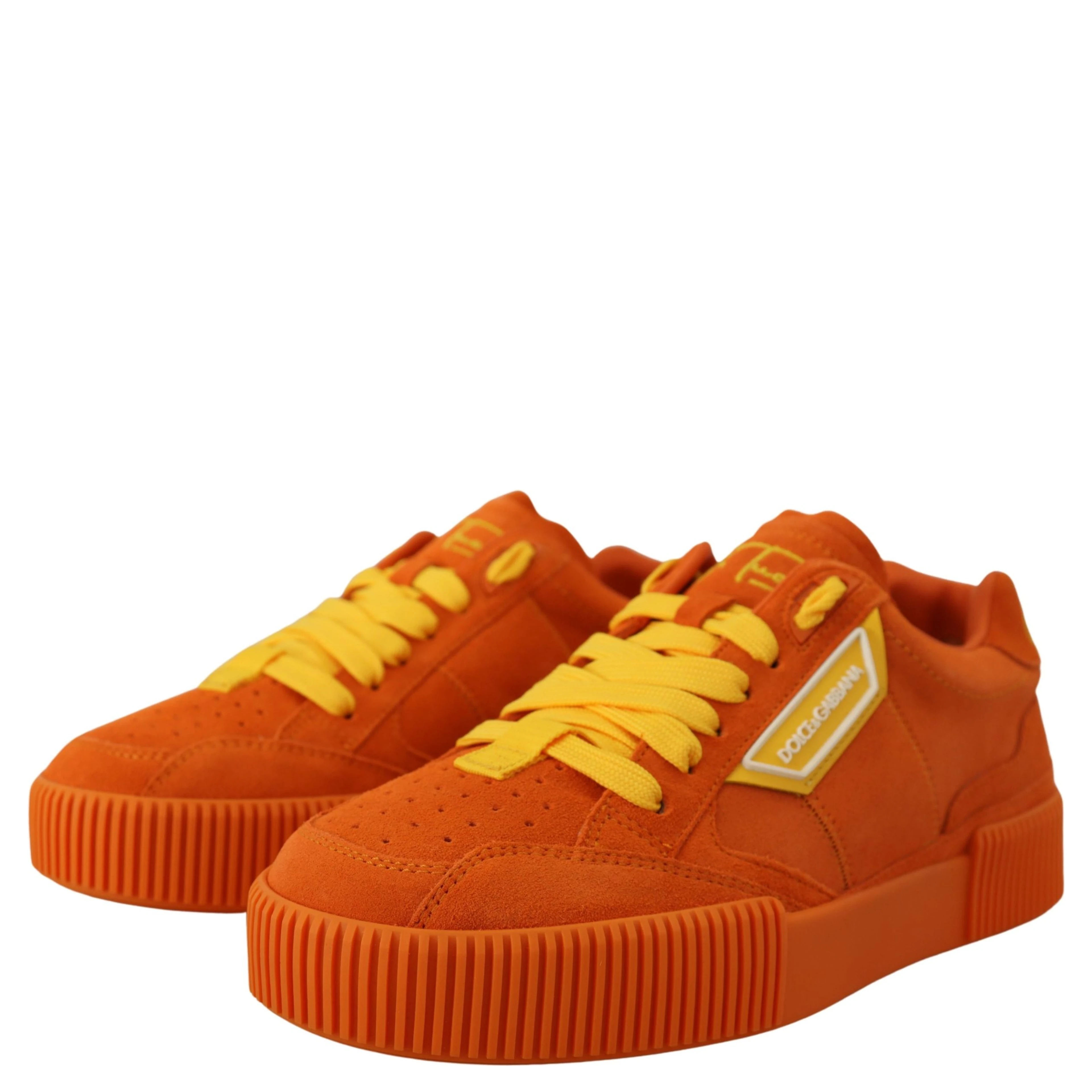 Orange Leather P.j. Tucker Sneakers Shoes