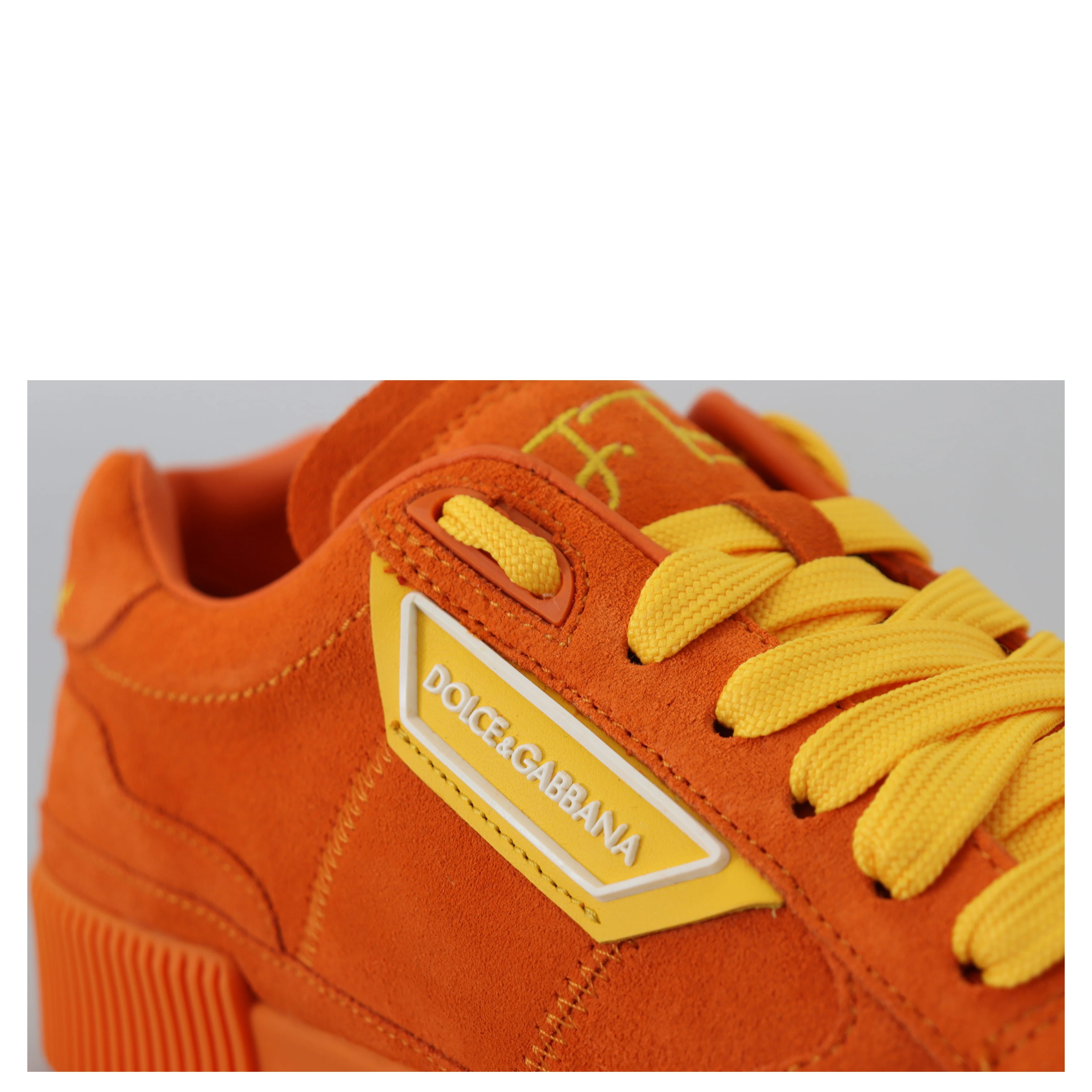 Orange Leather P.j. Tucker Sneakers Shoes