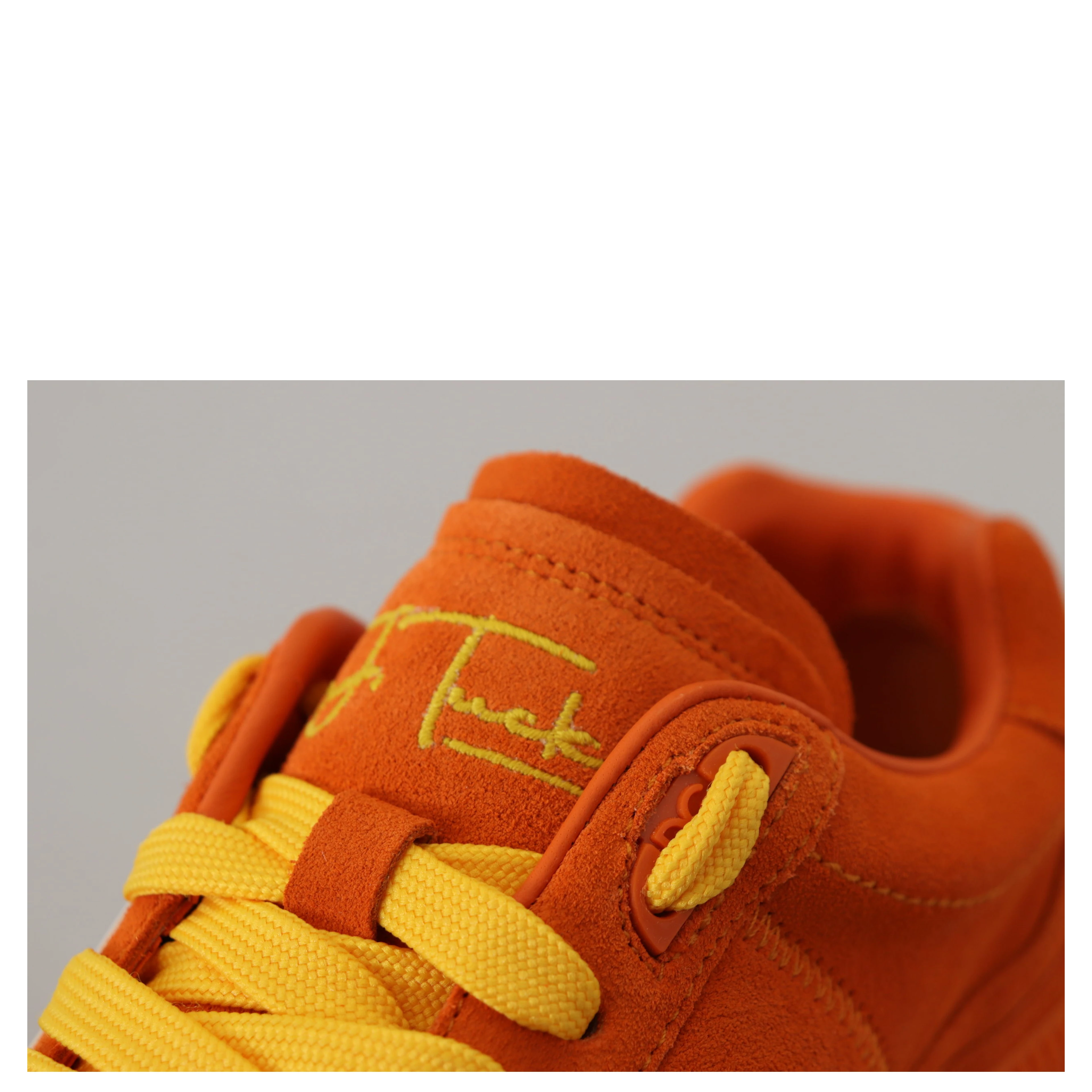 Orange Leather P.j. Tucker Sneakers Shoes