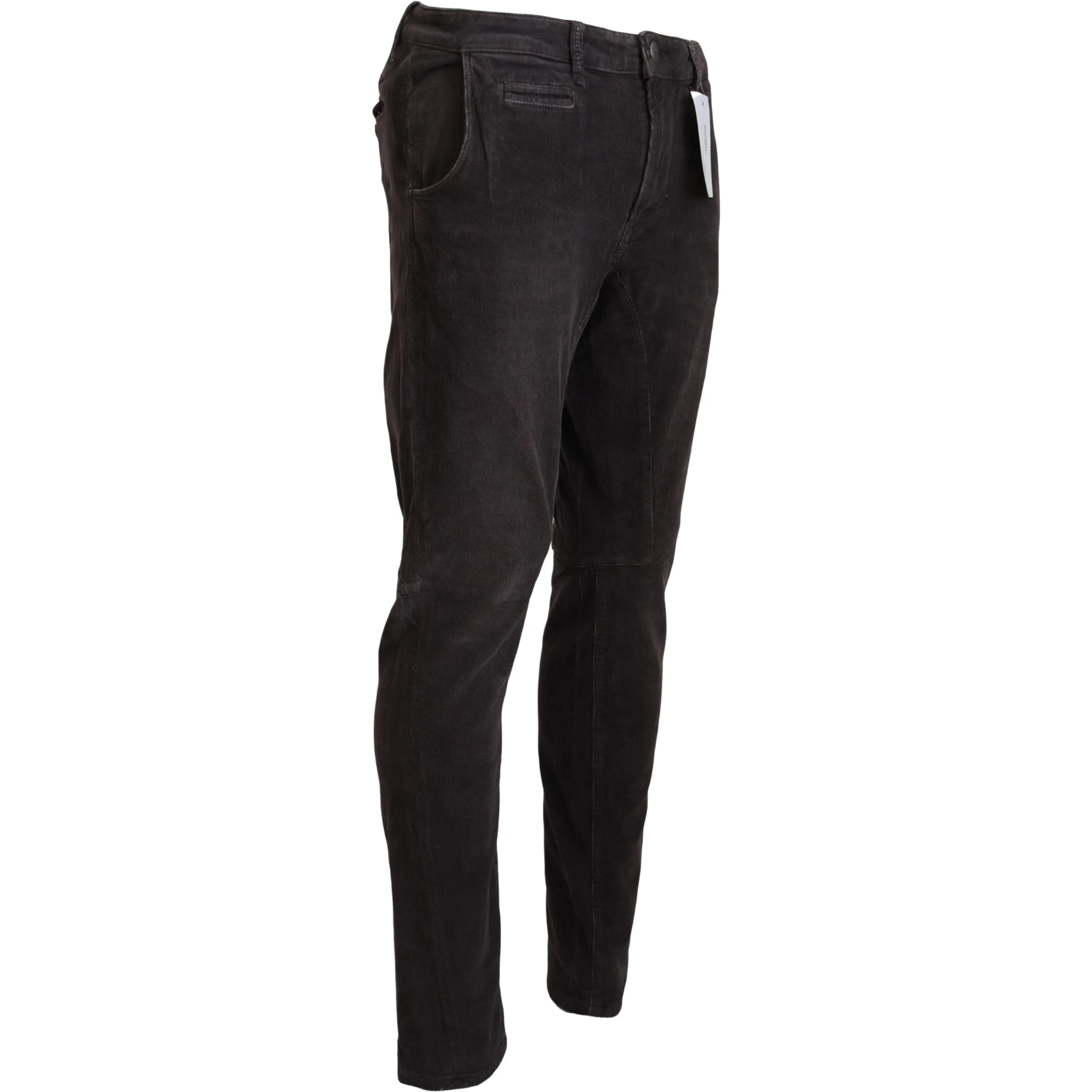 Brown Cotton Straight Fit Men Casual Pants