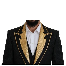 Black Gold Fantasy Tuxedo Slim Fit Suit