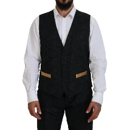 Black Gold Fantasy Tuxedo Slim Fit Suit