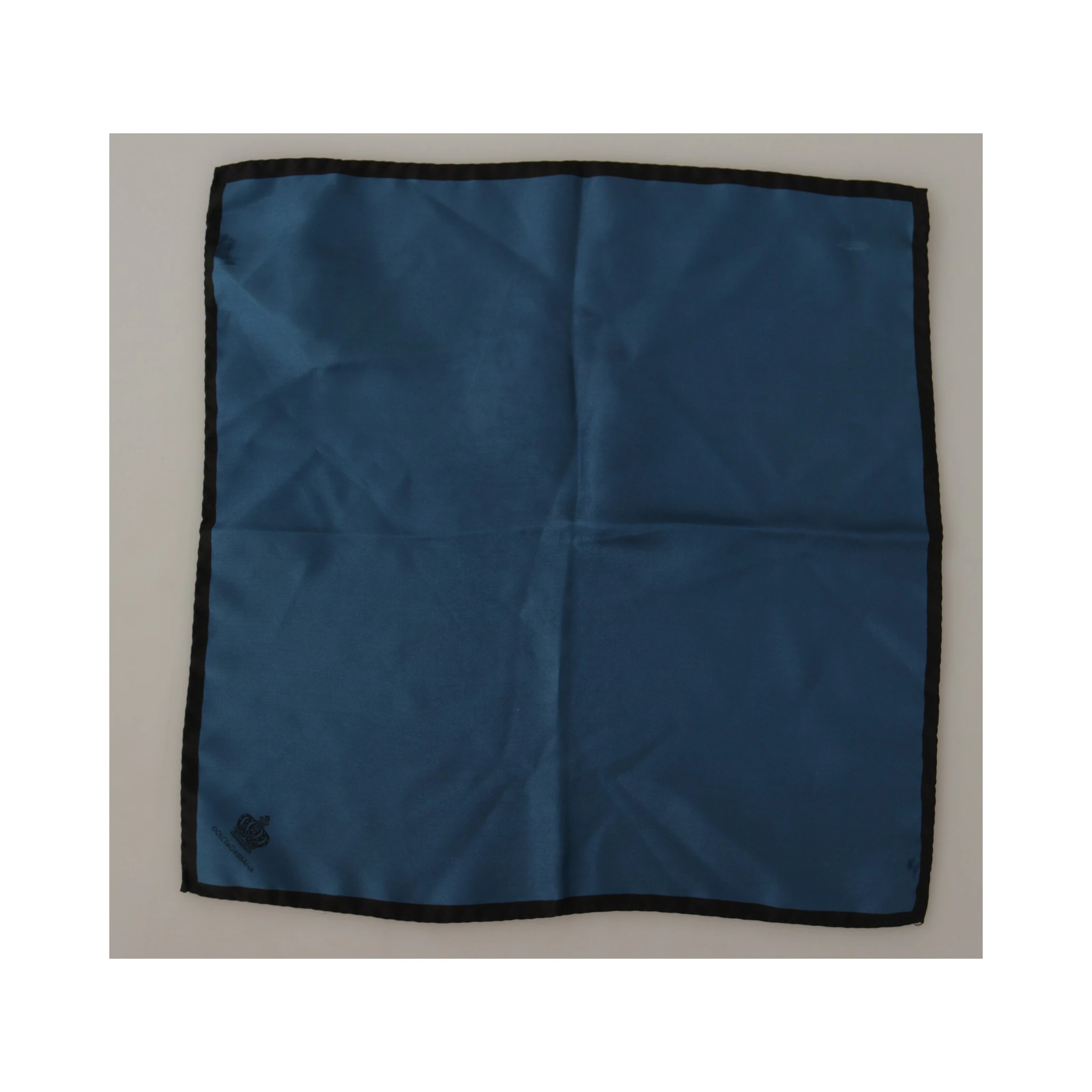 Black Blue DG Crown Printed Square Handkerchief Scarf