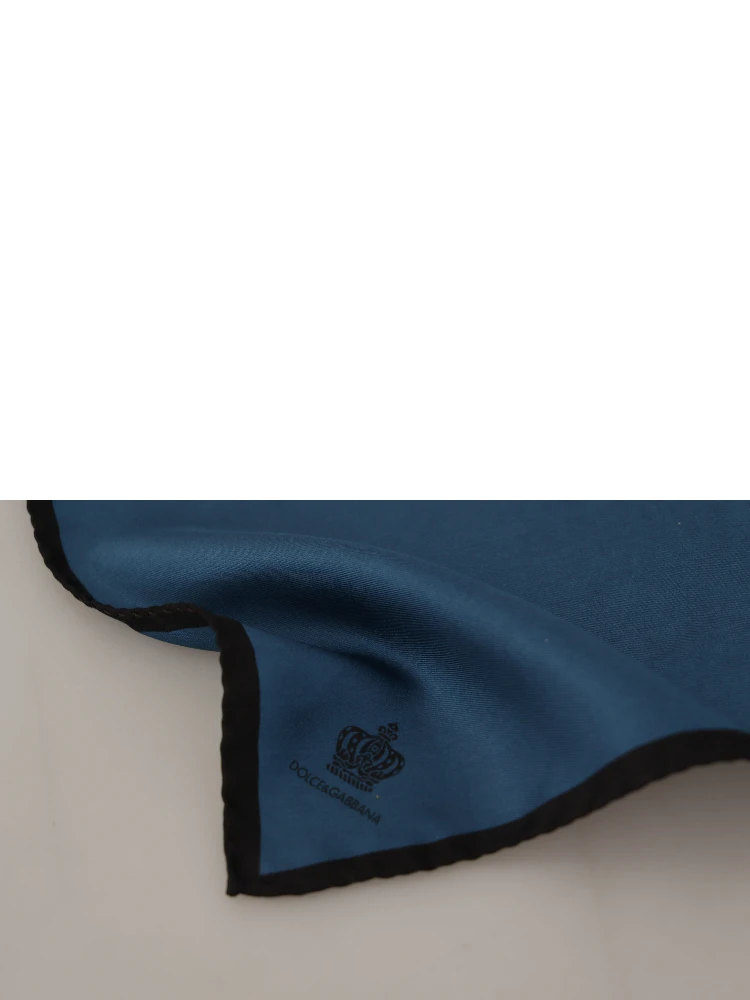 Black Blue DG Crown Printed Square Handkerchief Scarf alternative