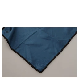Black Blue DG Crown Printed Square Handkerchief Scarf