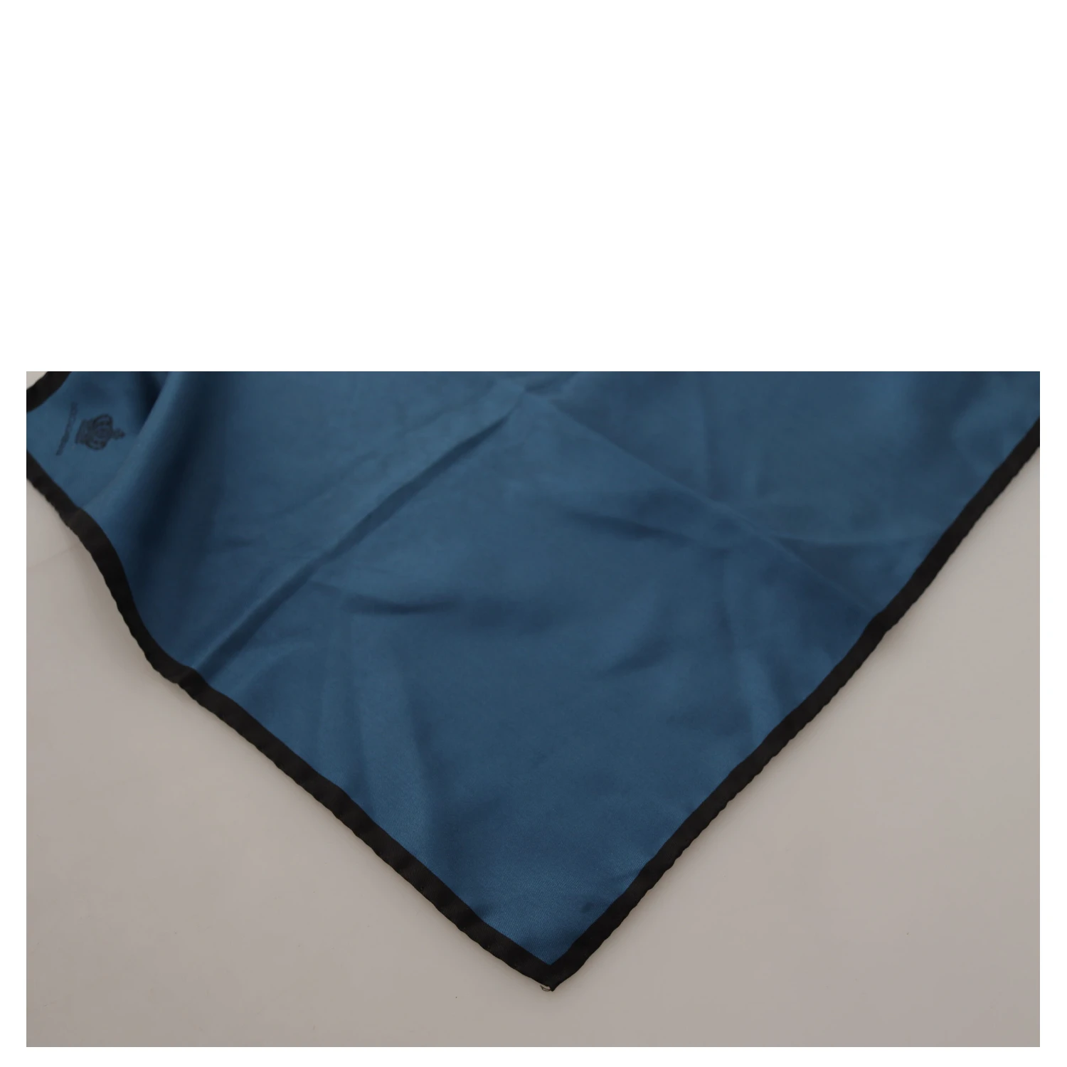 Black Blue DG Crown Printed Square Handkerchief Scarf