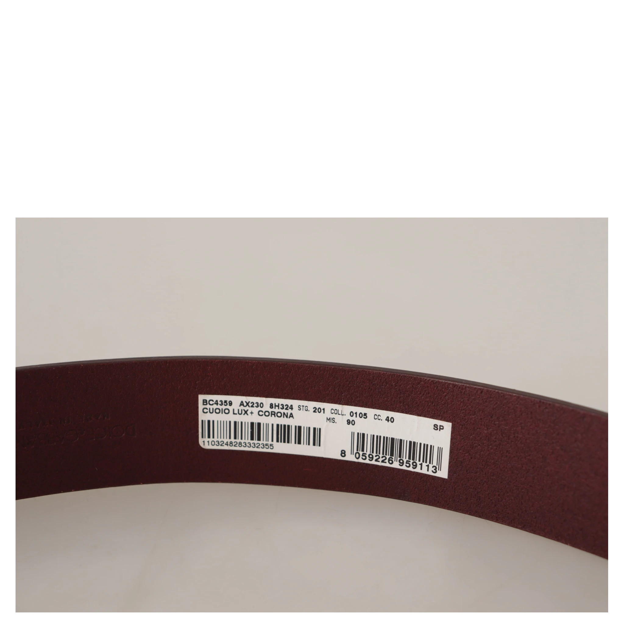 Brown Leather Silver Metal Crown Buckle Belt