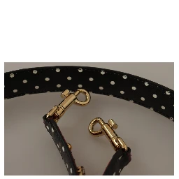 Red Python Leather Crystals Reversible Shoulder Strap