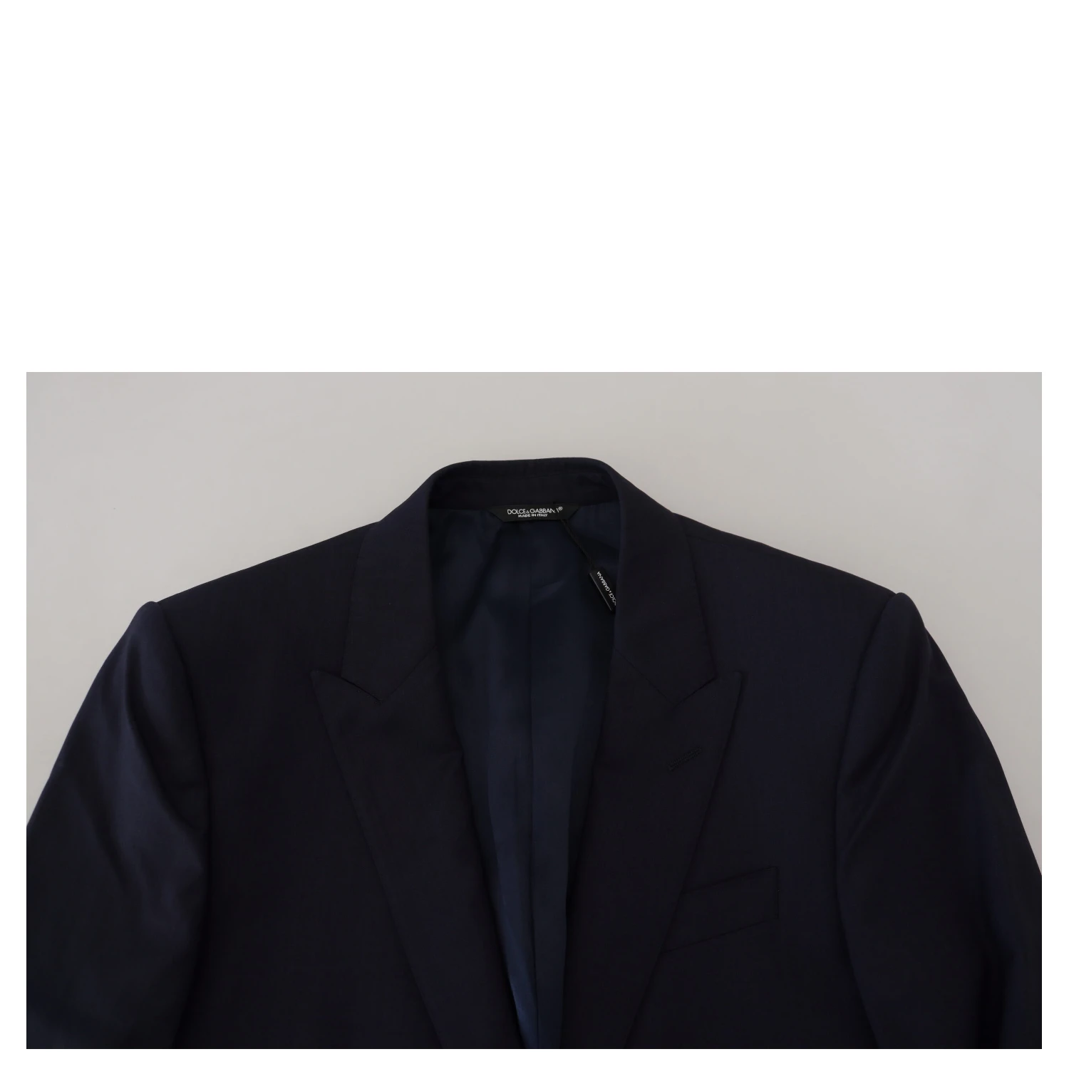 Blue Wool Slim Fit Formal Coat Blazer