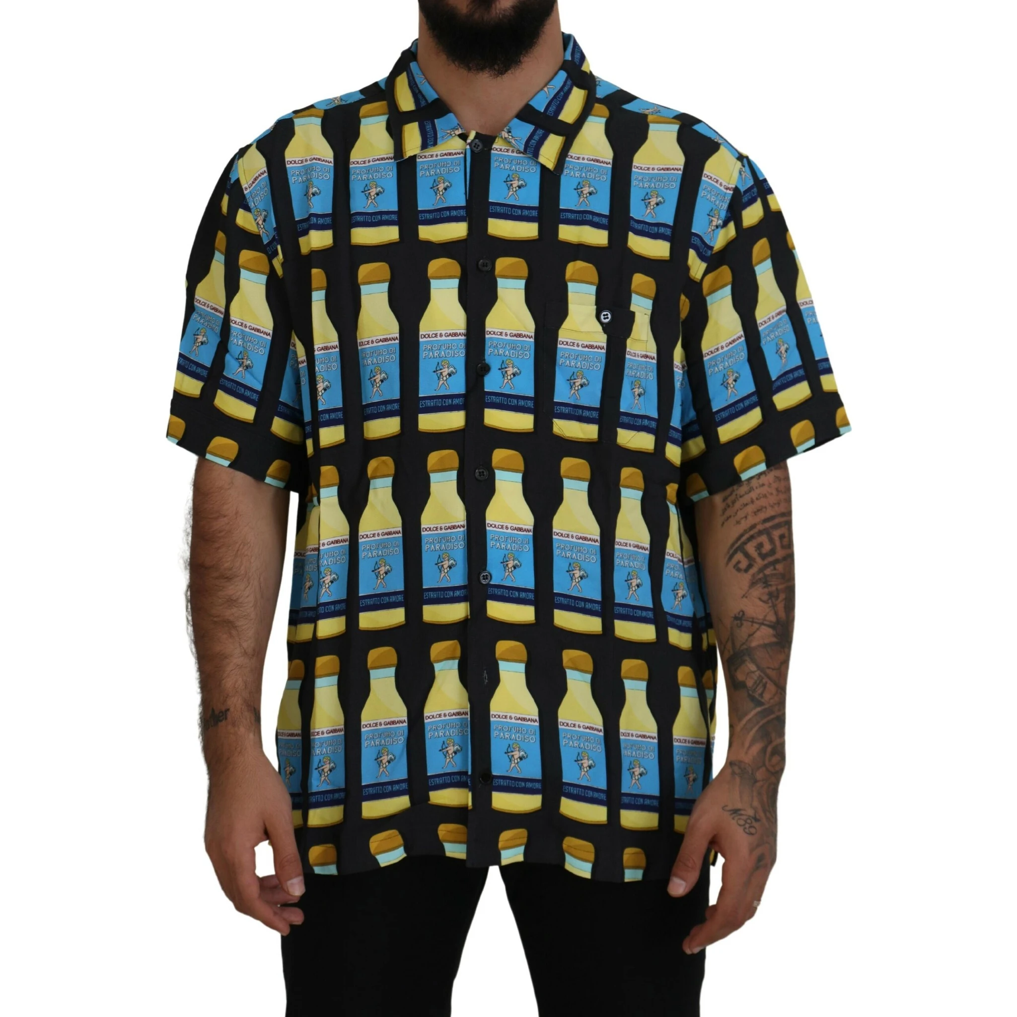 Multicolor Printed Viscose Casual Shirt