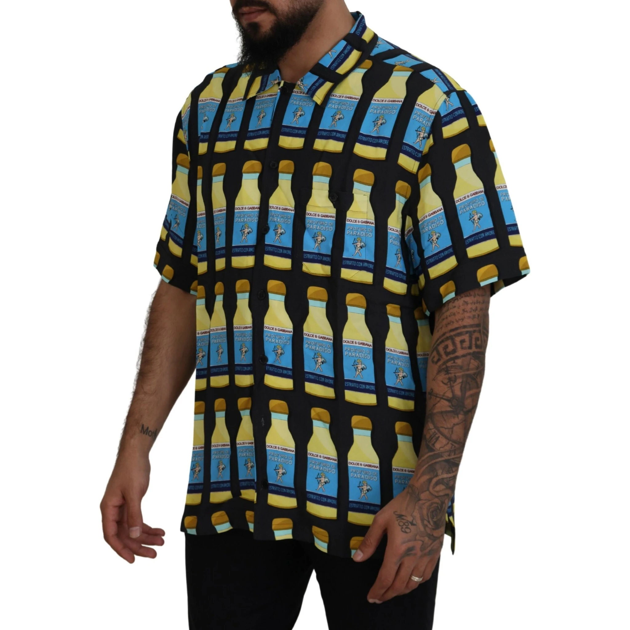 Multicolor Printed Viscose Casual Shirt