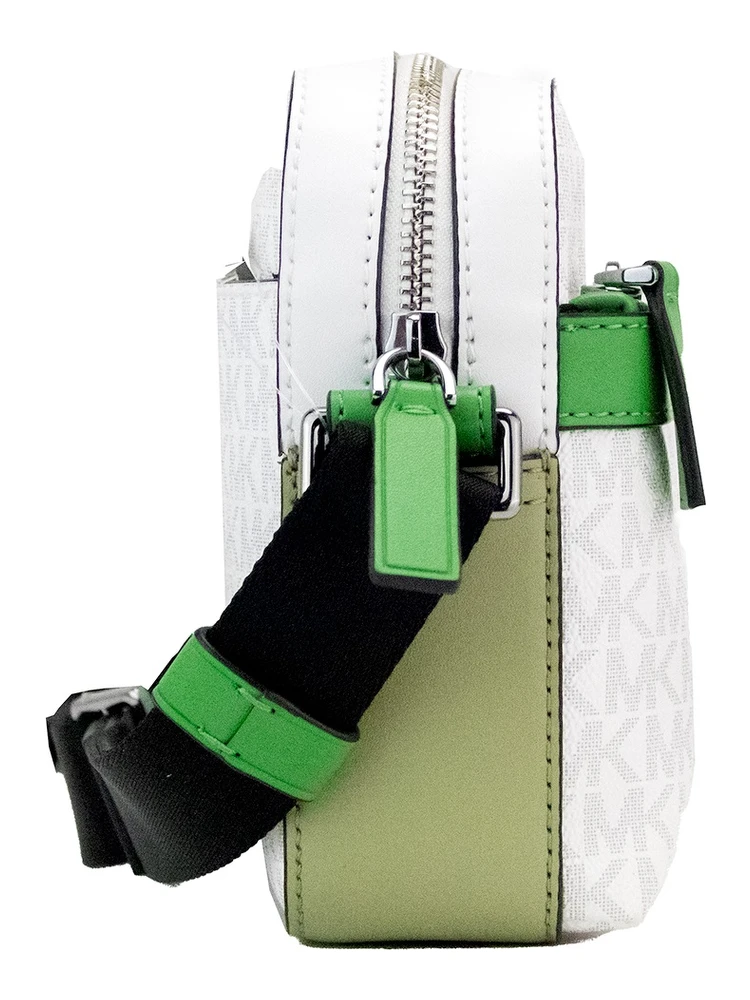 Cooper Small Bright White Palm Signature PVC Utility Crossbody Bag alternative