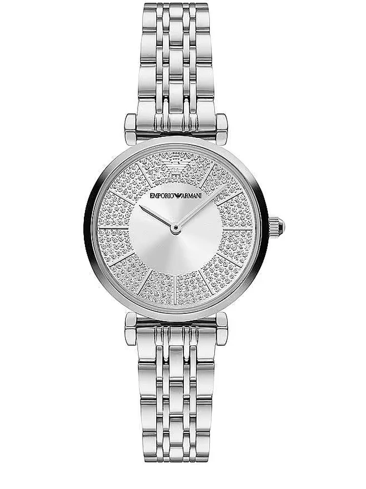 Silver Steel Quartz Watch
