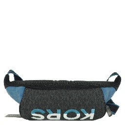 Cooper Large Blue Multi Leather Embroidered Logo Utility Belt Bag