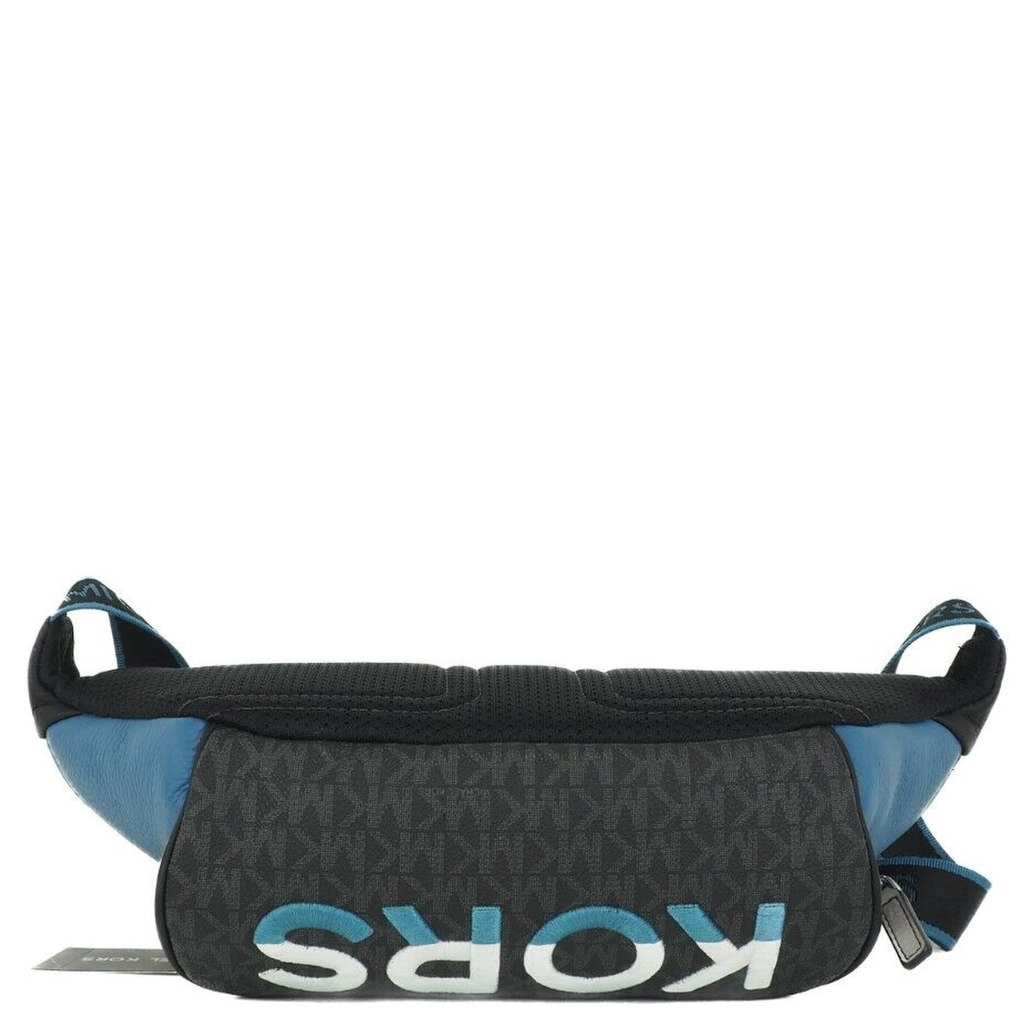Cooper Large Blue Multi Leather Embroidered Logo Utility Belt Bag