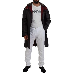 Black Trench Hooded Parka Cotton Jacket