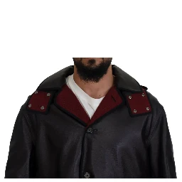 Black Trench Hooded Parka Cotton Jacket