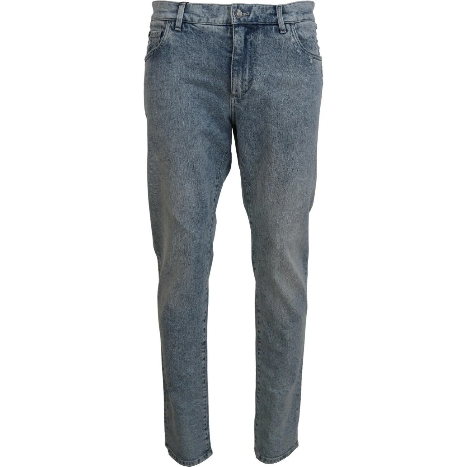 Blue Wash Slim Fit Cotton Denim Jeans
